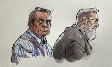 In this courtroom sketch