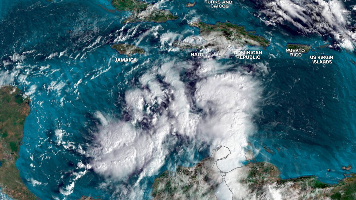 <i>CNN Weather via CNN Newsource</i><br/>Track of Tropical Depression Eighteen as of morning on November 4. A rare November tropical threat could impact the United States over the weekend amid an unusual and relentless hurricane season that shows no signs of letting up.