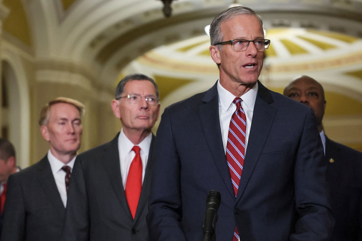 <i>Leah Millis/Reuters via CNN Newsource</i><br/>Republican U.S. Senator John Thune