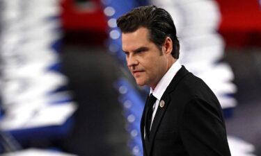 Then-Rep. Matt Gaetz attends the 2024 Republican National Convention at the Fiserv Forum in Milwaukee