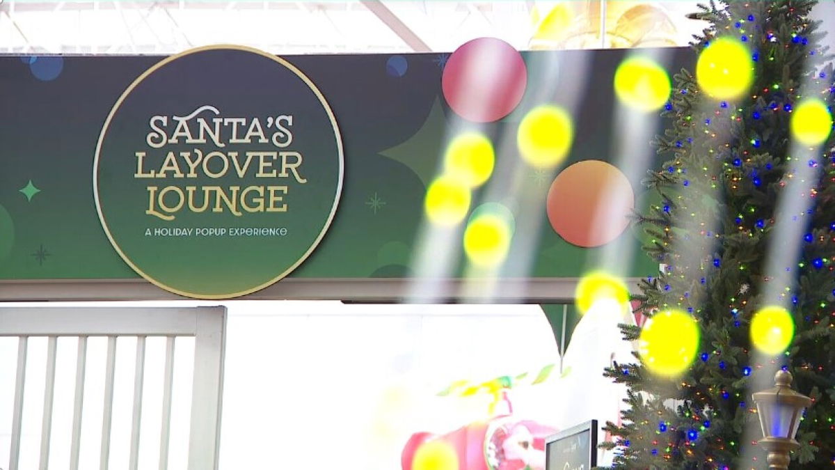 Santa’s Layover Lounge, a holiday pop-up bar and restaurant, is now open at Denver International Airport.