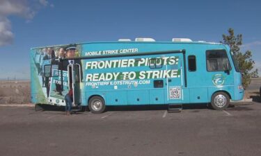 Several Frontier pilots are traveling around the county in a RV that was given the name the Mobile Strike Center.