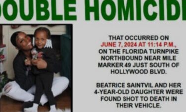 The Broward Sheriff's Office announced the arrests of two men in the June double homicide of a mother and her 4-year-old daughter on the Florida Turnpike