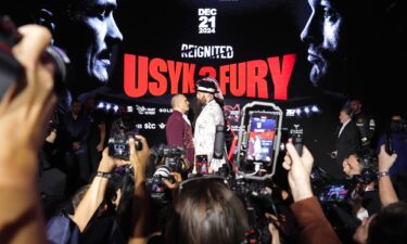 Fury finished the faceoff by shouting at Usyk