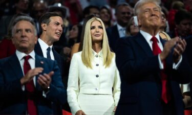 Ivanka Trump and Jared Kushner during an election night event at the Palm Beach Convention Center on November 6 in West Palm Beach