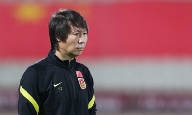 China national football team coach Li Tie at Sharjah Stadium in Sharjah