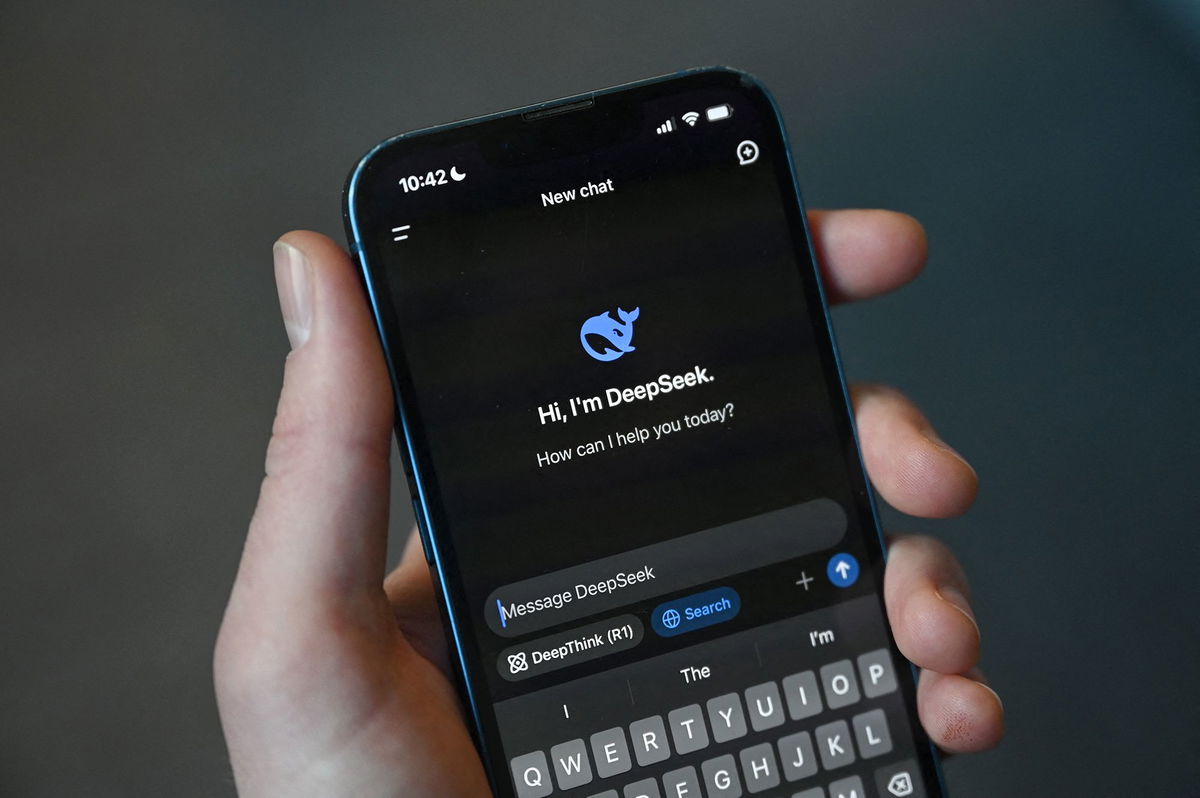<i>Greg Baker/AFP/Getty Images via CNN Newsource</i><br/>Chinese startup DeepSeek shocked the American tech industry when it released its advanced R1 model last month.