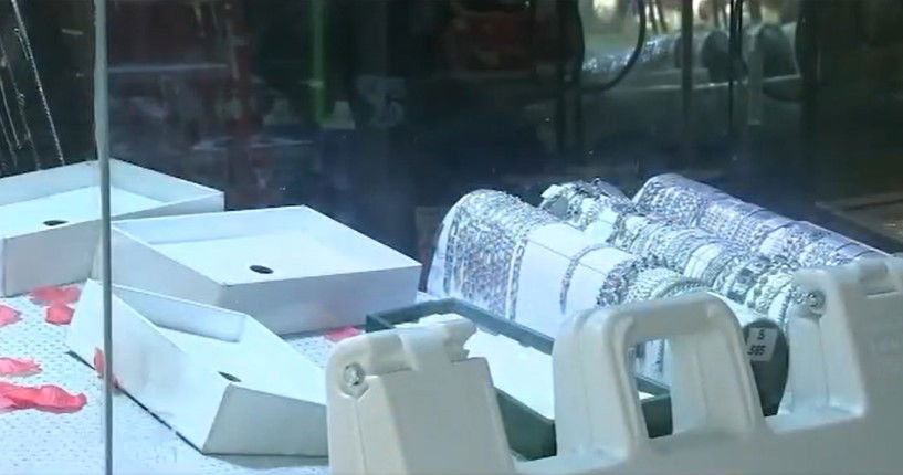 <i>KABC via CNN Newsource</i><br/>Someone stole an estimated $10 million worth of merchandise from a family-owned jewelry store in downtown Los Angeles
