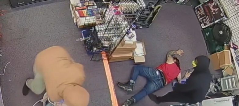 <i>KETV/Omaha Crime Stoppers via CNN Newsource</i><br/>Omaha police investigate a middle-of-the-night