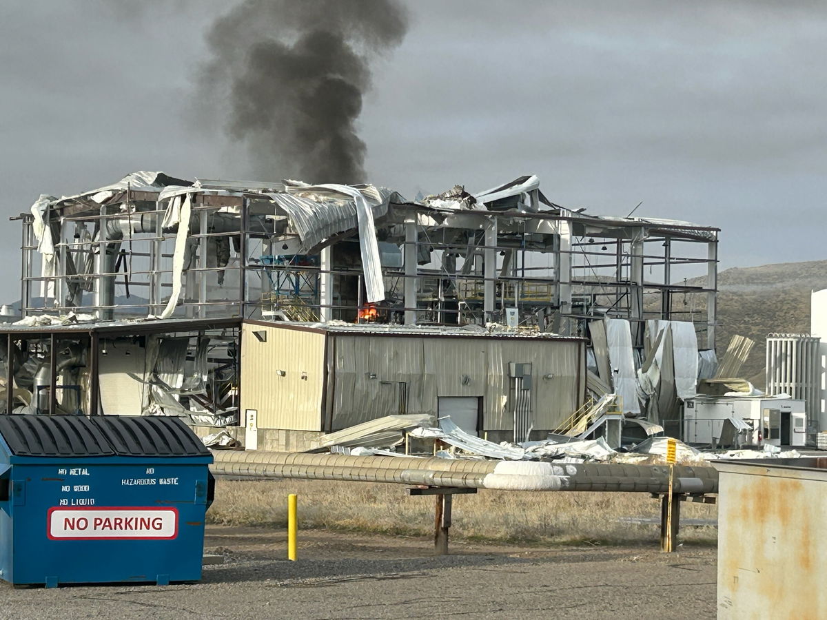 An explosion was reported at 7:38 AM, April 16th 2025. The Box Elder County Sheriff's Office shared this image.