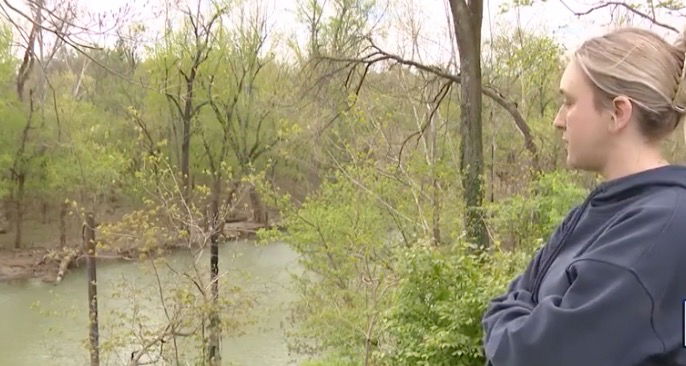 <i>WLKY via CNN Newsource</i><br/>Another home is now in danger of sliding into Harrods Creek