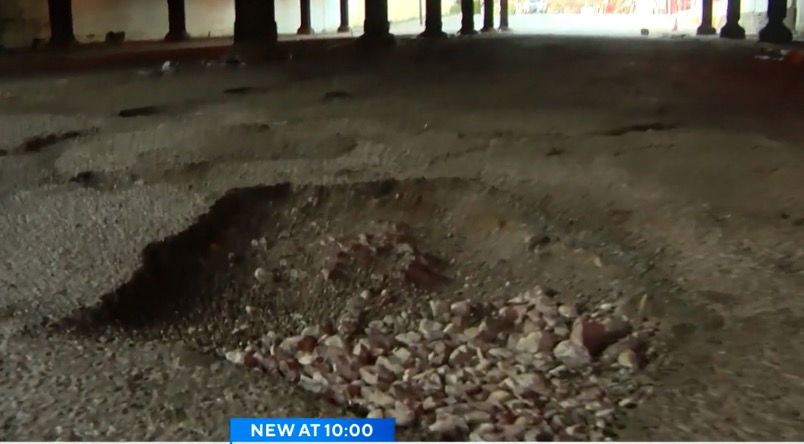 <i>WBBM via CNN Newsource</i><br/>One woman said Chicago's potholes aren't just a headache — they're dangerous. Early April 14