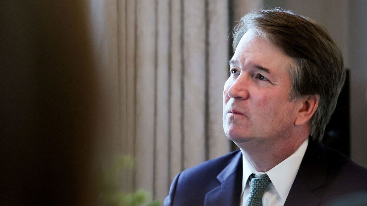 <i>Leah Millis/Reuters via CNN Newsource</i><br/>Supreme Court Justice Brett Kavanaugh is pictured in Washington