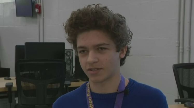 <i>WFOR via CNN Newsource</i><br/>Edmund Polinski who was born deaf defies the odds and now ranks at the top of his class.