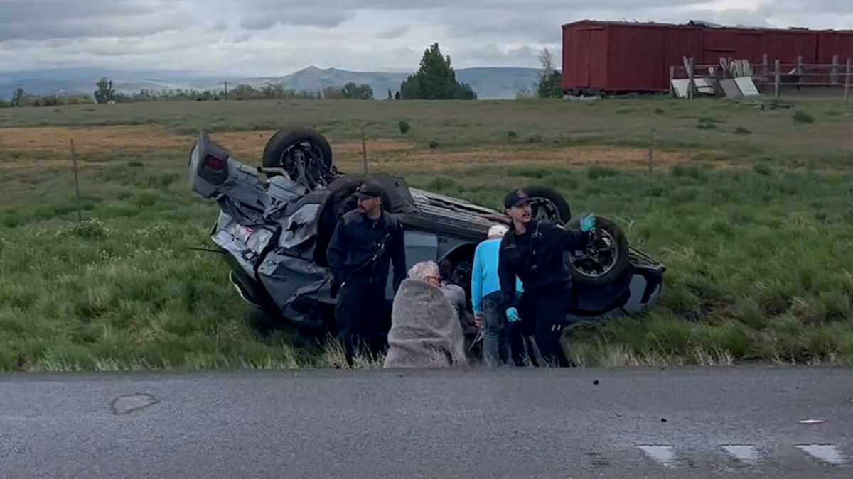 At least two cars were involved in the crash.