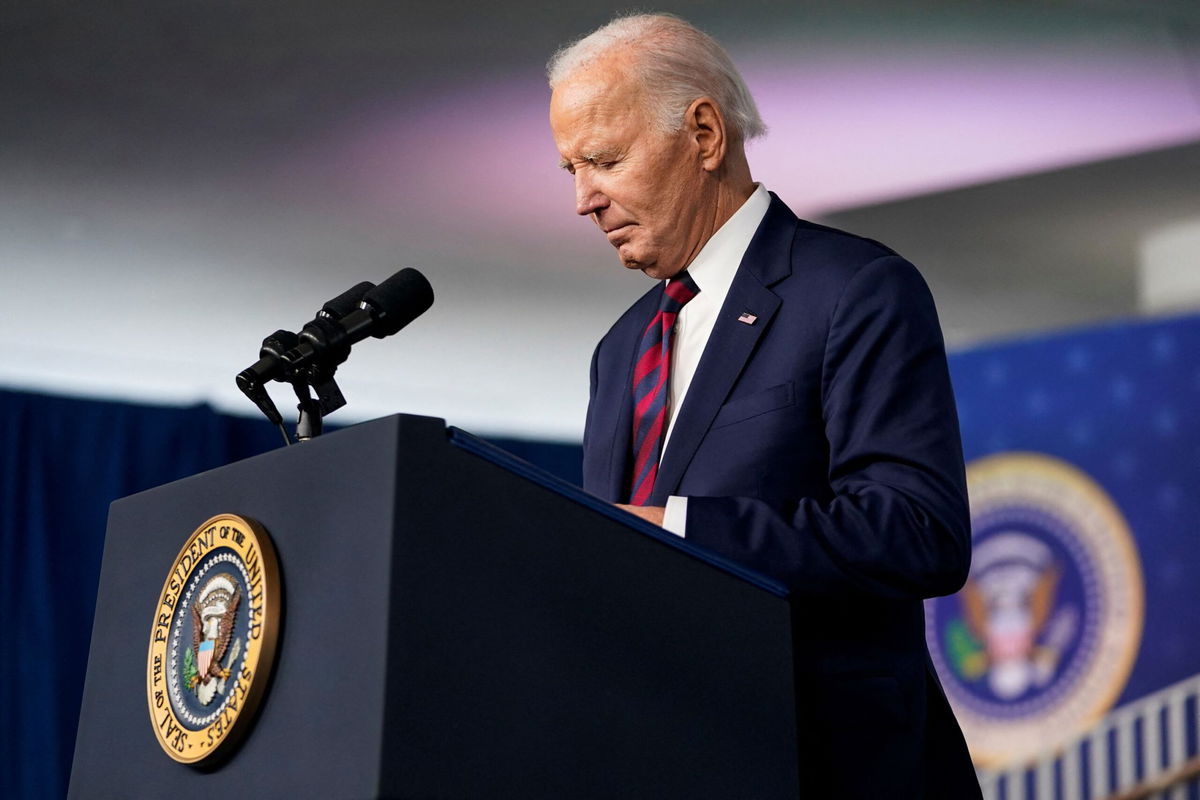 <i>Nathan Howard/Reuters via CNN Newsource</i><br/>Former President Joe Biden was diagnosed with prostate cancer last week.