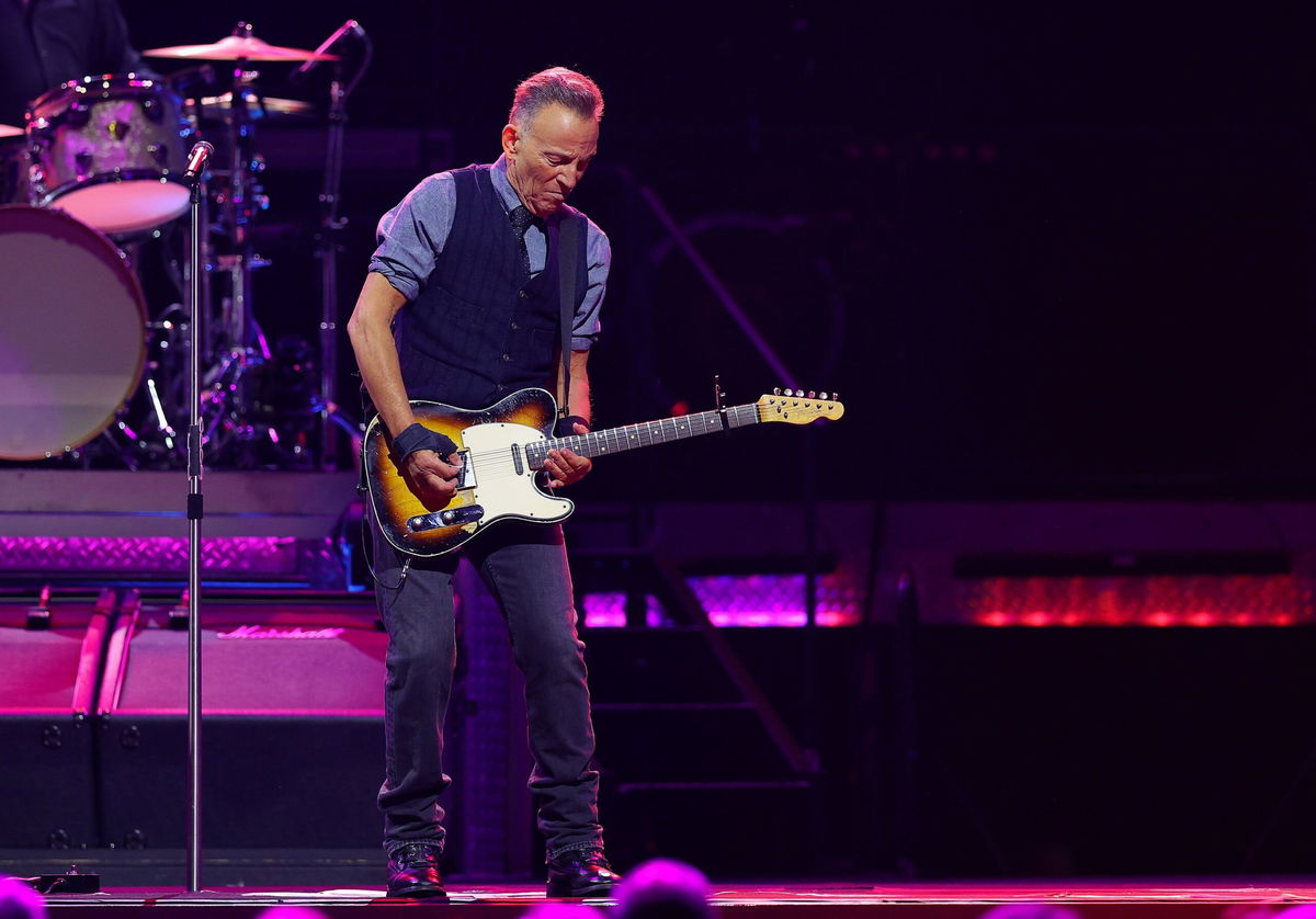 <i>Shirlaine Forrest/Getty Images via CNN Newsource</i><br/>Bruce Springsteen and The E Street Band perform during the first night of his 'The Land of Hopes and Dreams' tour at Co-op Live on May 14 in Manchester