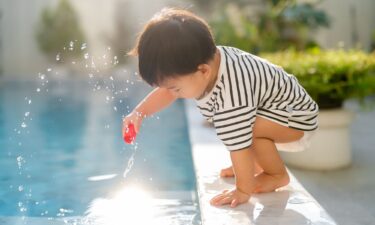 Never leave children alone by the water