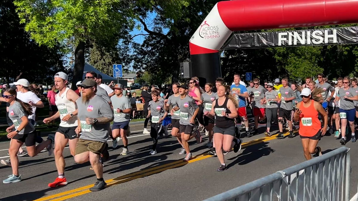 Once the race started, runners dashed across the start line, excited to support the cause and enjoy the sunny morning.
