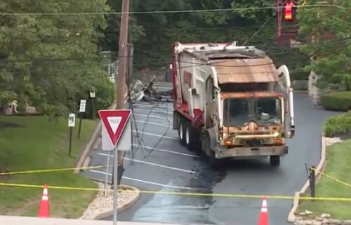A Rumpke truck tangled in power lines in Walnut Hills is reportedly causing some outages in the area June 16 morning. It happened at the Eden Park Drive and Lake Drive.