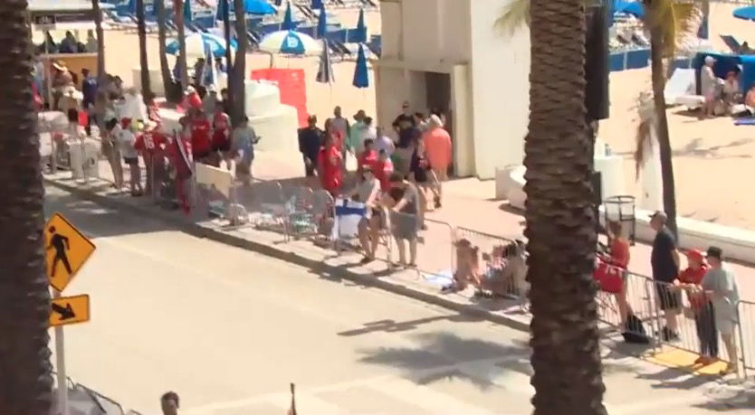 <i>WSVN via CNN Newsource</i><br/>Fans are flooding to Fort Lauderdale for a massive parade celebrating the Florida Panthers’ second consecutive Stanley Cup win.