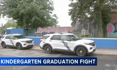 Police are investigating after a fight broke out during a kindergarten school graduation ceremony.