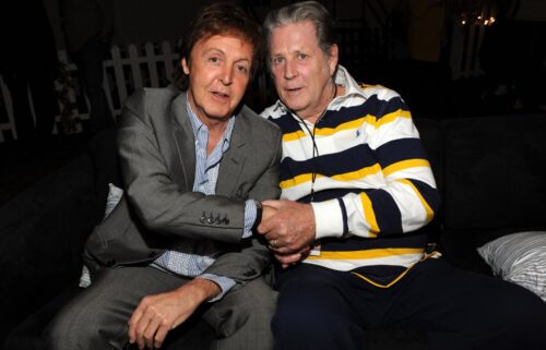 Paul McCartney and Brian Wilson in 2009.