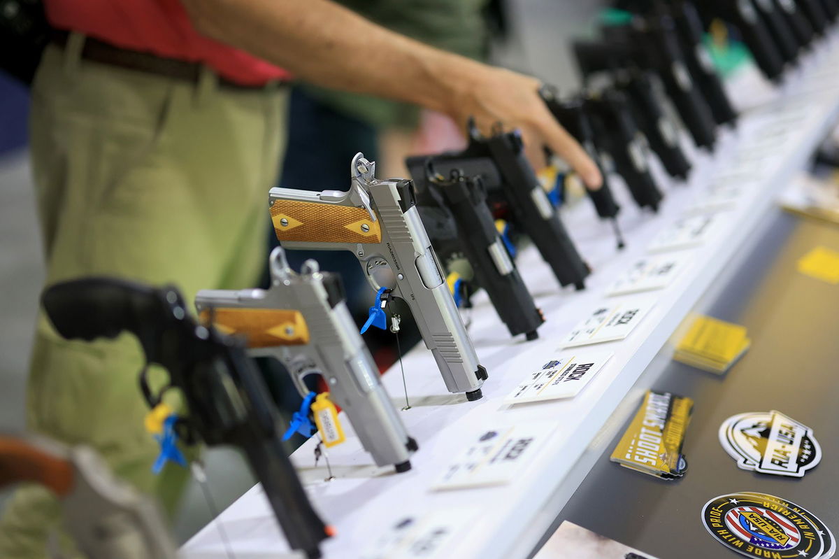<i>Joe Raedle/Getty Images via CNN Newsource</i><br/>Firearm deaths among children rose significantly in states that have enacted the most permissive gun laws