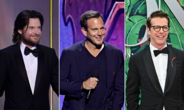 Actors and "SmartLess" podcast hosts Jason Bateman