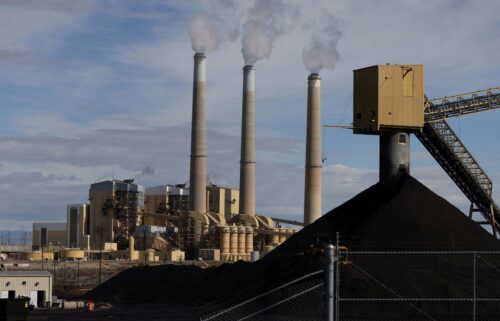 Fumes rise from the coal-fired Hunter Power Plant in Castle Dale