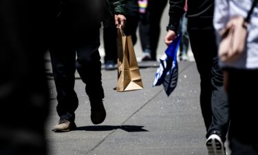 Shoppers in San Francisco. Consumers have been more cautious spenders lately.