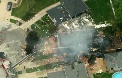 One person is believed to have died in a suspected gas explosion and fire at a house in southwest suburban Crestwood
