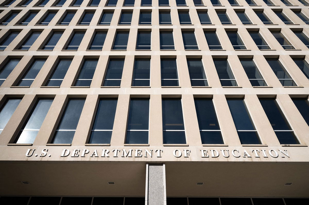 <i>Saul Loeb/AFP/Getty Images via CNN Newsource</i><br/>The US Department of Education building is seen in Washington